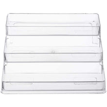 Load image into Gallery viewer, 3-Tier Spice Rack Step Shelf Cabinet Organizer, Clear
