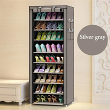 Load image into Gallery viewer, 10 Tier Simple shoe rack dustproof multilayer receive shoe rack cloth student dormitory Shoe cabinet wholesale For Living Room