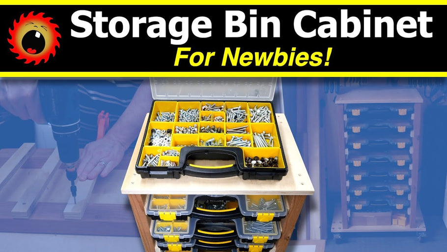 Easy DIY Storage Bin Organizer Cabinet, for Newbies! by The Newbie Woodworker (4 months ago)