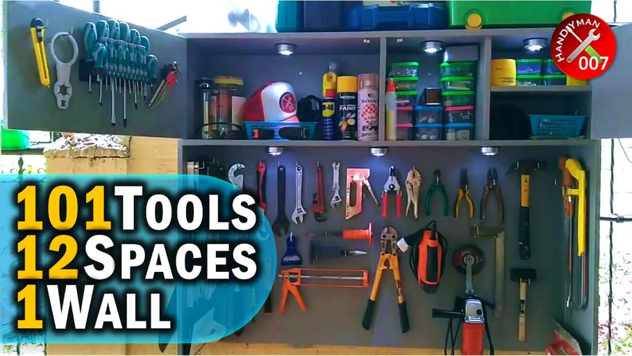 DIY Tools Organizer | Hanging Tool Cabinet Build | Tools Organization Ideas by HanDIYman 007 (9 months ago)