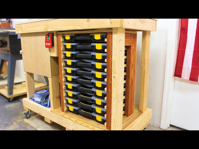 Parts Organizer Storage Cabinet for your Garage or Workshop I purchased several parts organizer containers from Harbor Freight to sort out many of my small ...