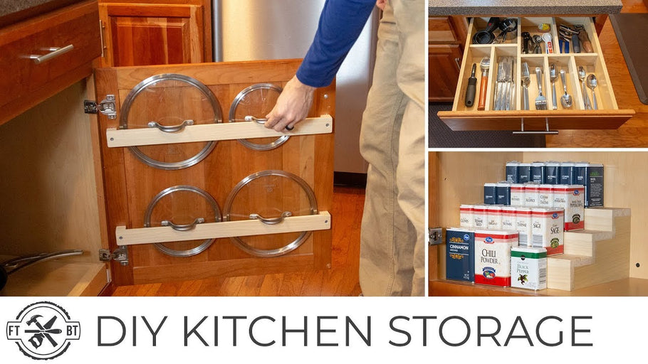 3 Easy DIY Kitchen Organization Projects | Basic Tools by Fix This Build That (2 years ago)