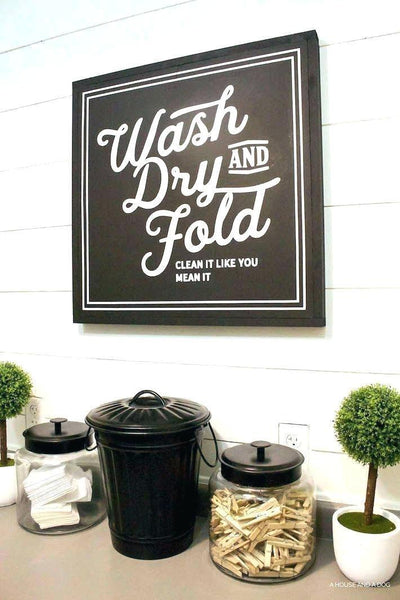 Classy Laundry Room Wall Art