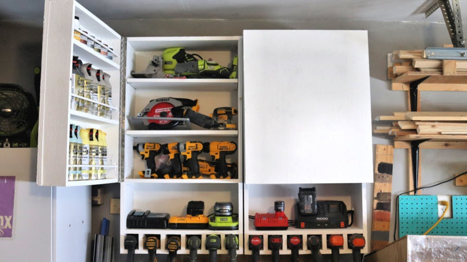 How to Make a Tool Storage Cabinet with Charging Station by ToolBox Divas (1 year ago)