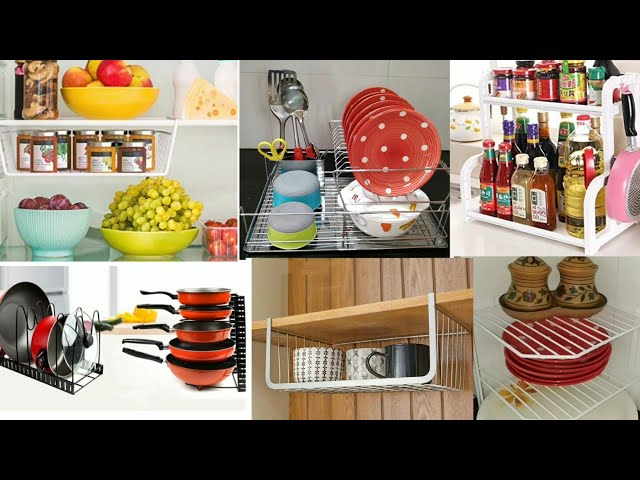 In this video I have shown 5 useful kitchen organizers which are useful to keep our kitchen clutter free.Useful kitchen cabinet organizers.