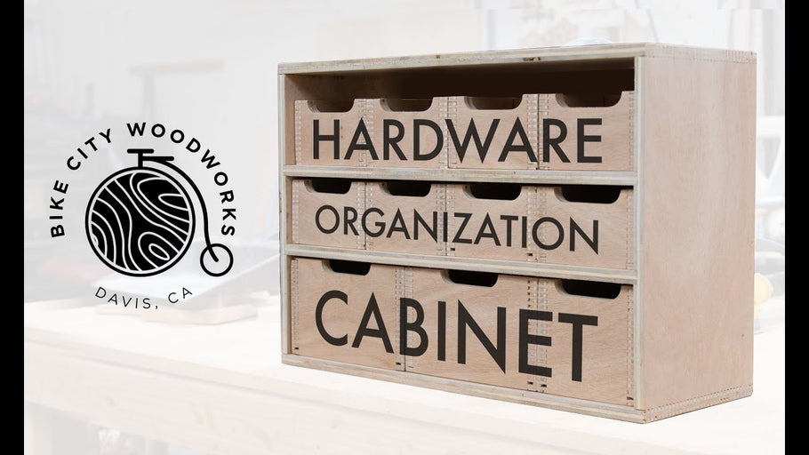 DIY Hardware Organizer Cabinet w/Easy Box Joints | Woodworking How-To by Bike City Woodworks (8 months ago)