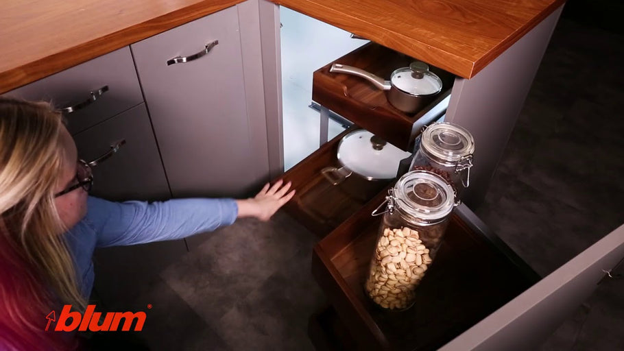 Rev-A-Shelf Pull-Out Two-Tier Corner Kitchen Cabinet Organizer Overview | KitchenSource.com by KitchenSource (1 year ago)