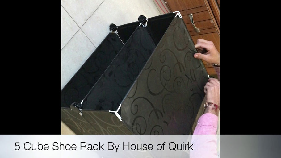 DIY Shoe Rack Plastic Shoe Storage Organizer Cabinet with Doors Black by House of Quirk (3 years ago)