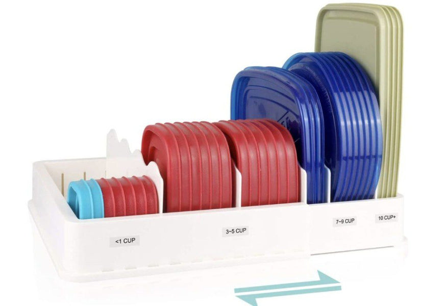 51% off Expandable Food Storage Container Lid Organizer – $14.70