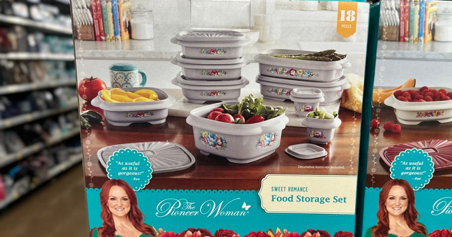 Pioneer Woman Food Storage Set Possibly Just $11 at Walmart (In-Store Only) + Online Clearance Finds