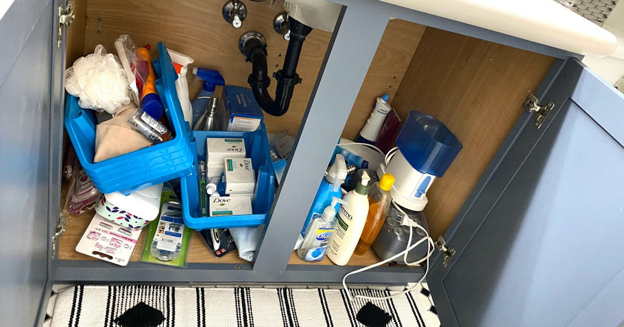 These Storage Drawers from Amazon Organized My Messy Bathroom Cabinets!
