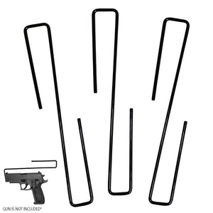 3 Pc Gun Hanger Pistol Handgun Holder Safety Rack Hook Storage Cabinet Organizer