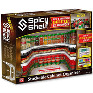 Spicy Shelf Deluxe: Stackable Cabinet Organizer From As Seen On TV Hot 10