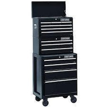 Load image into Gallery viewer, Organize with 26 in 13 drawer heavy duty ball bearing 3 pc combo is perfect for your home garage or small work shop this 3 piece set includes a top chest middle chest and rolling cabinet store small parts hand tools or power tools in these storage boxes gr