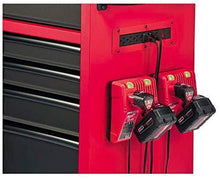 Load image into Gallery viewer, Discover the best heavy duty drawer 16 tool chest 46 in and rolling cabinet set red and black personal valuables storage drawer with separate lock in the tool chest