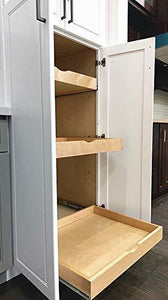 Results elysian roll wood tray drawer boxes kitchen organizers cabinet slide out shelves pull out shelf include 2 pack full extension side sliders 2 rear mounting brackets pot 6 30w x 21d