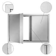 Load image into Gallery viewer, Results mornon bbq access door 304 stainless steel outdoor kitchen doors for grilling station outside cabinet barbeque grill 30 51 x 20 98inch