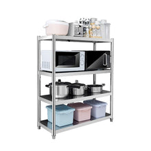 Load image into Gallery viewer, Cheap kitchen shelf stainless steel microwave oven rack multi function kitchen cabinet and cabinet rack storage rack 6 sizes kitchen storage racks size 10040118cm