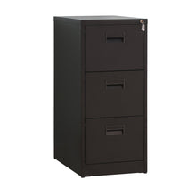 Load image into Gallery viewer, Shop for modernluxe metal lateral file cabinet steel vertical lockable filing cabinet 3 drawer with locks black 18w 24 4d 40 3h