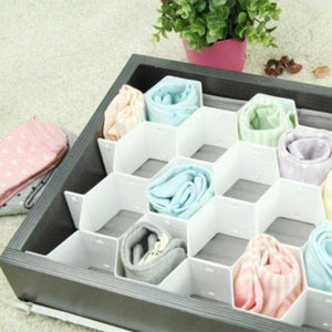 Order now xin store white honeycomb drawer organizers dividers for underwear socks bras ties belts scarves 3 set x cabinet clapboard included 24 pieces