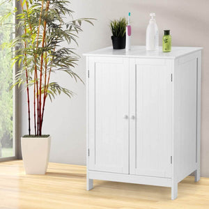 Order now tangkula bathroom floor cabinet wooden floor storage cabinet living room modern home furniture free standing storage cabinet 23 5x14x34 inches