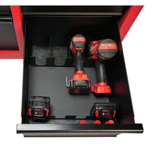 Load image into Gallery viewer, Results milwaukee heavy duty red black 46 in 8 drawer rolling steel storage cabinet contemporary hardware chest for your carpentry or construction tools like drills wrenches drivers battery packs