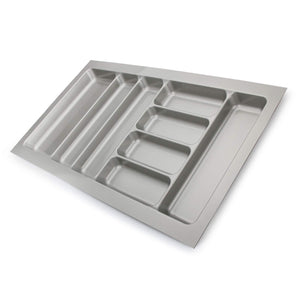 Buy 8 compartments cutlery tray insert utensil drawer divider organiser 900mm width cabinet abs plastic gray adjustable