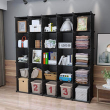 Load image into Gallery viewer, Amazon kousi cube organizer storage cubes organizers and storage storage cube cube storage shelves cubby shelving storage cabinet toy organizer cabinet black 25 cubes