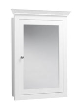 Load image into Gallery viewer, Try ronbow edward 27 x 34 transitional solid wood frame bathroom medicine cabinet with 2 mirrors and 2 cabinet shelves in white 617026 w01