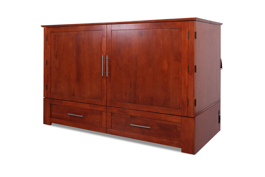Results emurphybed com daily delight charging station gel infused mattress solid wood murphy cabinet chest bed queen cherry