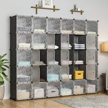 Load image into Gallery viewer, Buy kousi cube organizer storage cubes organizers and storage storage cube cube storage shelves cubby shelving storage cabinet toy organizer cabinet black 30 cubes