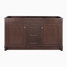 Load image into Gallery viewer, Related maykke abigail 60 bathroom vanity cabinet in birch wood american walnut finish double floor mounted brown vanity base cabinet only ysa1156001