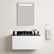 Load image into Gallery viewer, Shop here maykke dani 36 bathroom vanity cabinet in birch wood white finish modern and minimalist single wall mounted floating base cabinet only ysa1203601