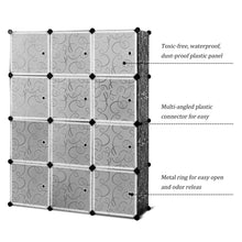 Load image into Gallery viewer, Online shopping tangkula diy storage cubes portable clothes closet wardrobe cabinet bedroom armoire diy storage organizer closet 12 cubes