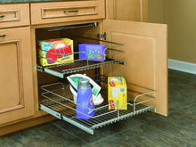 Load image into Gallery viewer, Buy rev a shelf 5wb2 2122 cr 21 in w x 22 in d base cabinet pull out chrome 2 tier wire basket