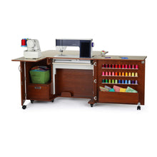 Load image into Gallery viewer, Amazon best kangaroo kabinets wallaby 2 sewing cabinet teak