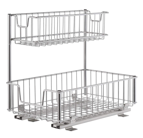 Try trinity sink cabinet sliding undersink organizer 1 pack chrome