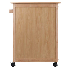 Load image into Gallery viewer, Budget friendly winsome wood single drawer kitchen cabinet storage cart natural