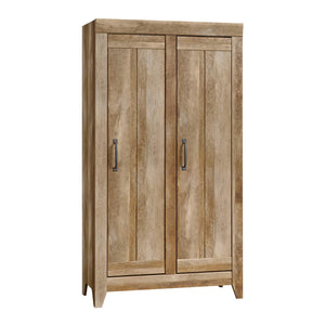 Buy sauder 418141 adept storage wide storage cabinet l 38 94 x w 16 77 x h 70 98 craftsman oak finish