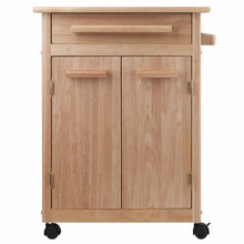 Load image into Gallery viewer, Cheap winsome wood single drawer kitchen cabinet storage cart natural