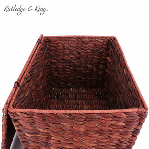 Budget seagrass rolling file cabinet home filing cabinet hanging file organizer home and office wicker file cabinet water hyacinth storage basket for file storage russet brown