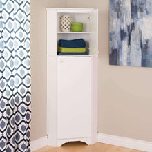 Load image into Gallery viewer, Try prepac wscc 0605 1 elite home corner storage cabinet tall 2 door white