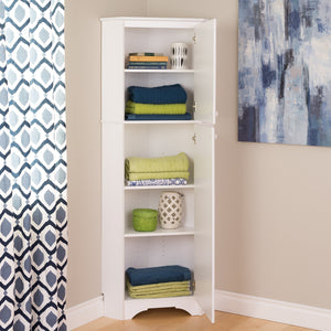 Best seller  prepac wscc 0605 1 elite home corner storage cabinet tall 2 door white
