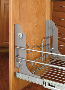 Selection rev a shelf 5wb2 1218 cr 12 in w x 18 in d base cabinet pull out chrome 2 tier wire basket