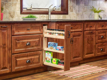 Load image into Gallery viewer, On amazon century components cascade series casbo35pf base cabinet pull out kitchen organizer 3 7 8w x 26 3 4h x 21 1 2d baltic birch blum soft close slides