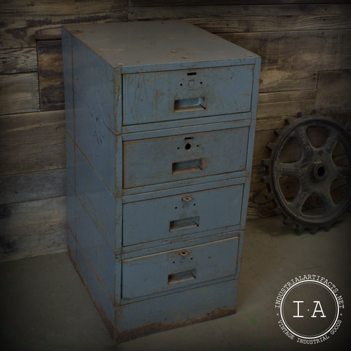 Vintage Industrial Lyon Steel Artist Drafting Cabinet Organizer Chest Drawers Sliding Trays Locking