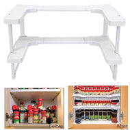 Stackable Organizer Shelf (2 Shelves/Set)
